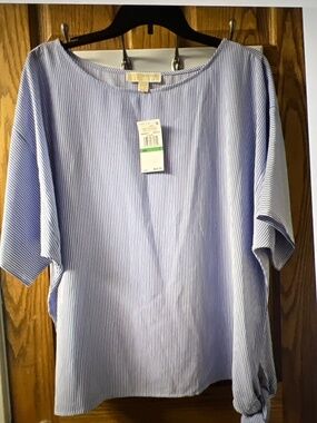 Michael Kors side tie blouse NWT - large